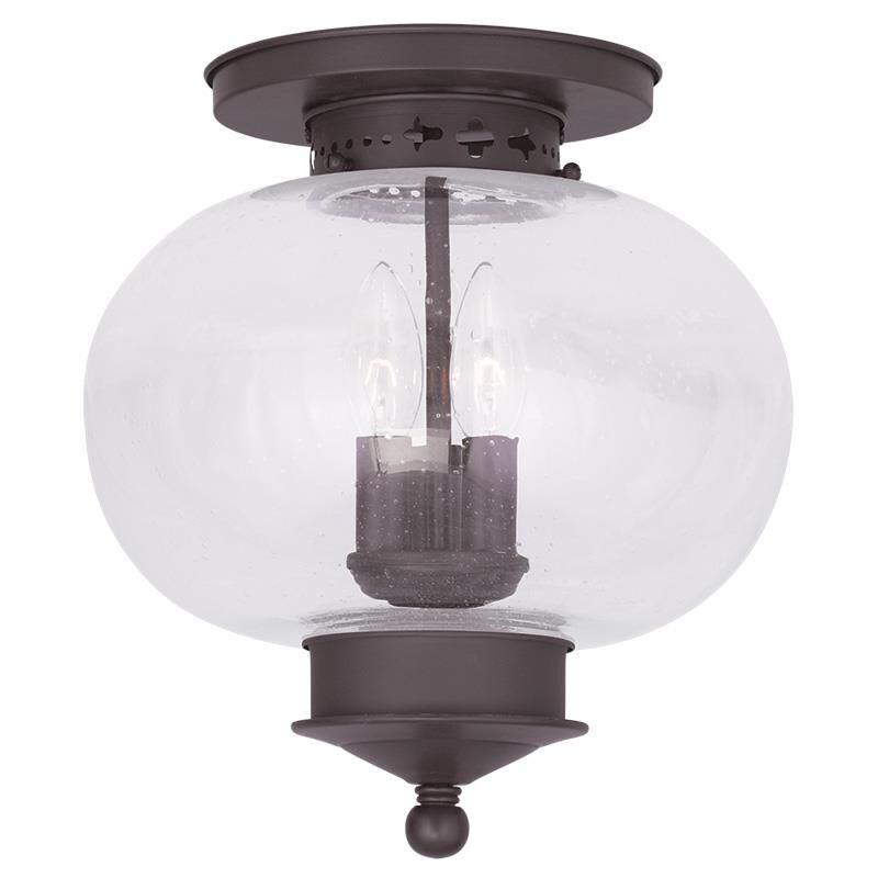 Harbor 11 Inch 3 Light Semi Flush Mount by Livex Lighting